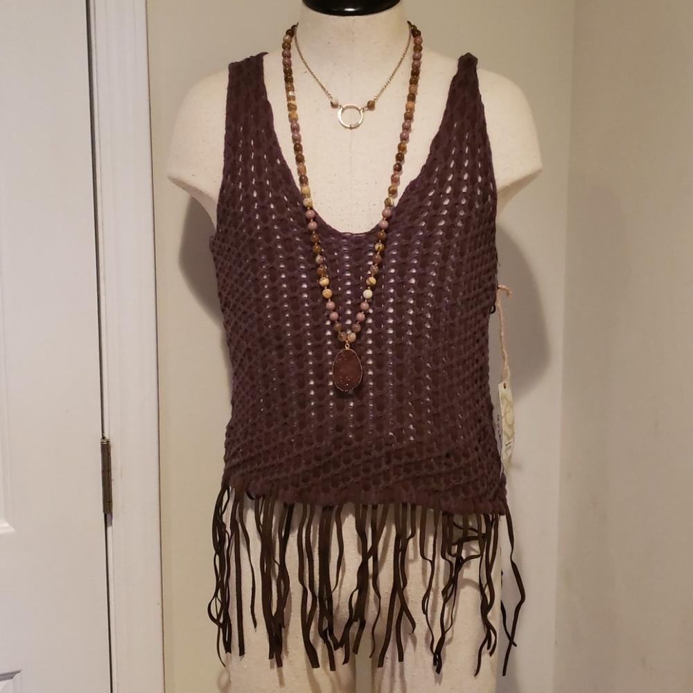 Fringe tank top from buckle
